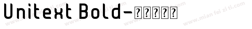 Unitext Bold字体转换